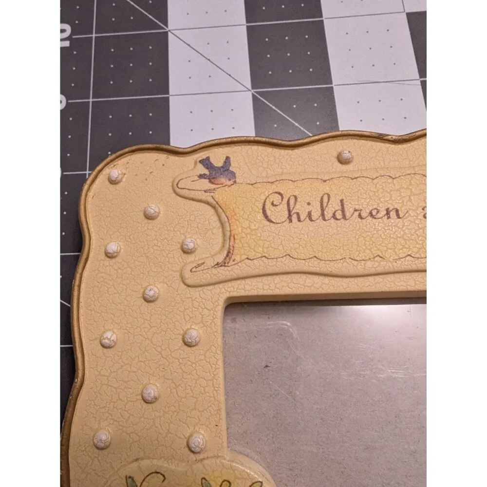 Really Woolly Psalm 127 Nursery Picture‎ frame 4x6 Victorian cottage core style